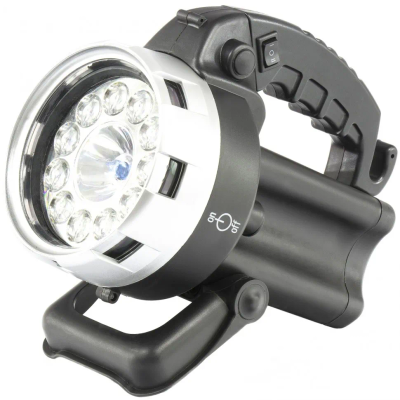 Фонарь бытовой, пластик, 1 W Led, ремешок, зум, 3 режима 100%-50%-строб, 3 х ААА Stern - изображение 3