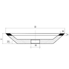 Круг алмазный шлифовальный 12R4 125х3х2х32 100/80 АС6 В2-01 100% - изображение 8