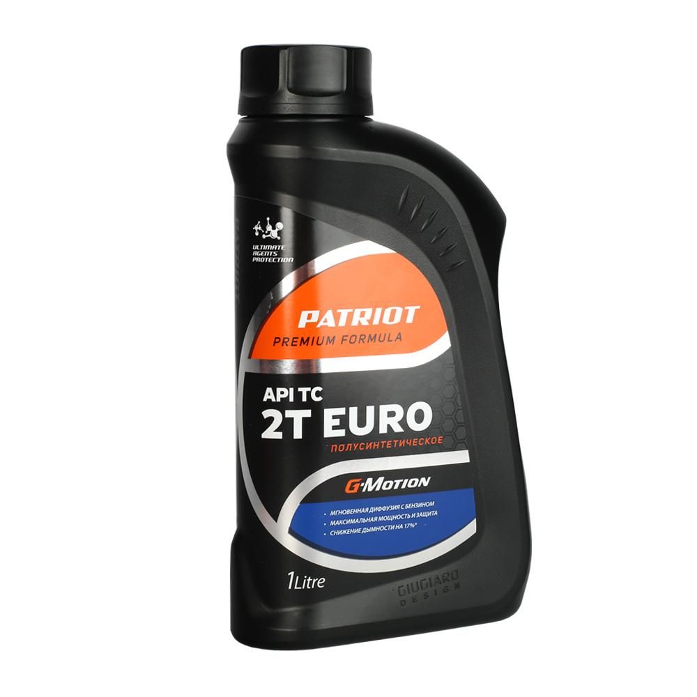 Масло 2-х тактное полусинтетическое PATRIOT G-Motion 2Т EURO 1л, моторное