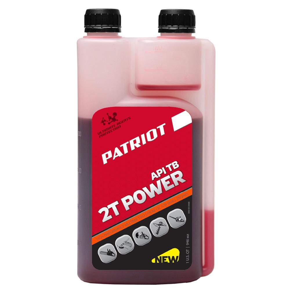 Масло 2-х тактное минеральное PATRIOT Power Active 2T дозаторная, 0,946л