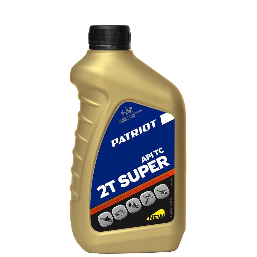 Масло 2-х тактное полусинтетическое PATRIOT Super Active 2T, 0,946л