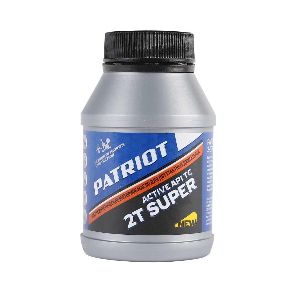 Масло 2-х тактное полусинтетическое PATRIOT Super Active 2T, 100мл, для садовой техники
