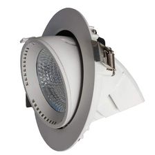 Встраиваемый поворотный светодиодный светильник 30W, 3000K, CRI80, 24 гр, IP20, 220В, on/off, белый - изображение 3