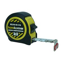 Рулетка 3x16мм, 2 стопа, компактный корпус, мощный магнит, Hanskonner - изображение 6