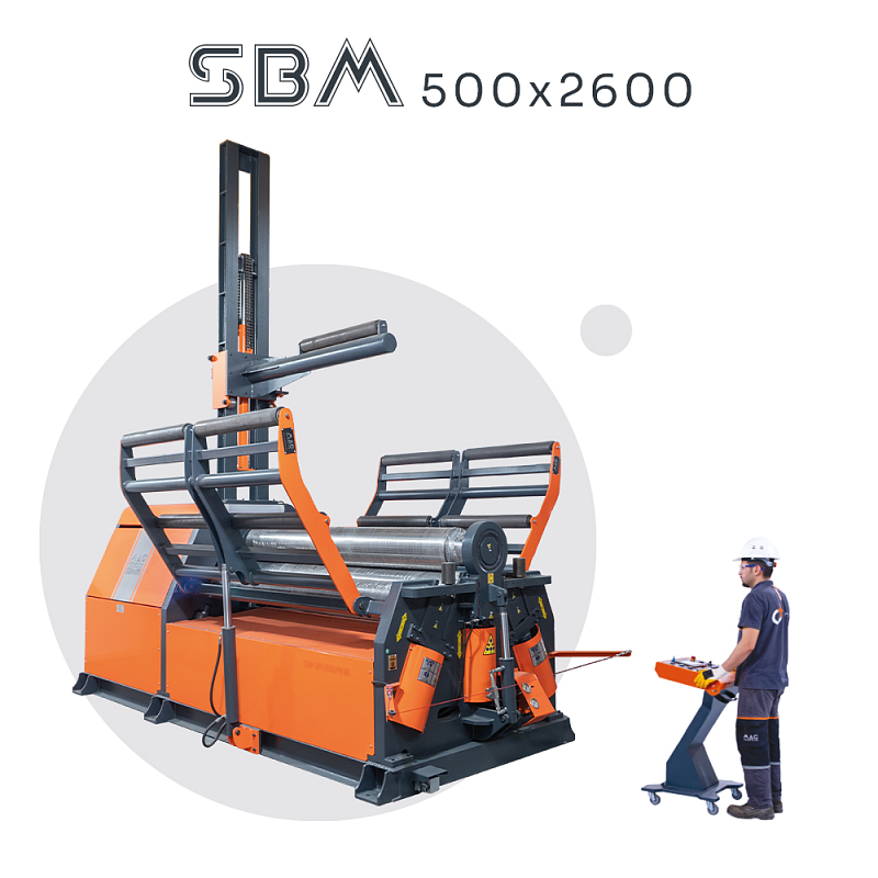 4-х валковый вальцовочный станок MAC BENDING SBM 500х2500