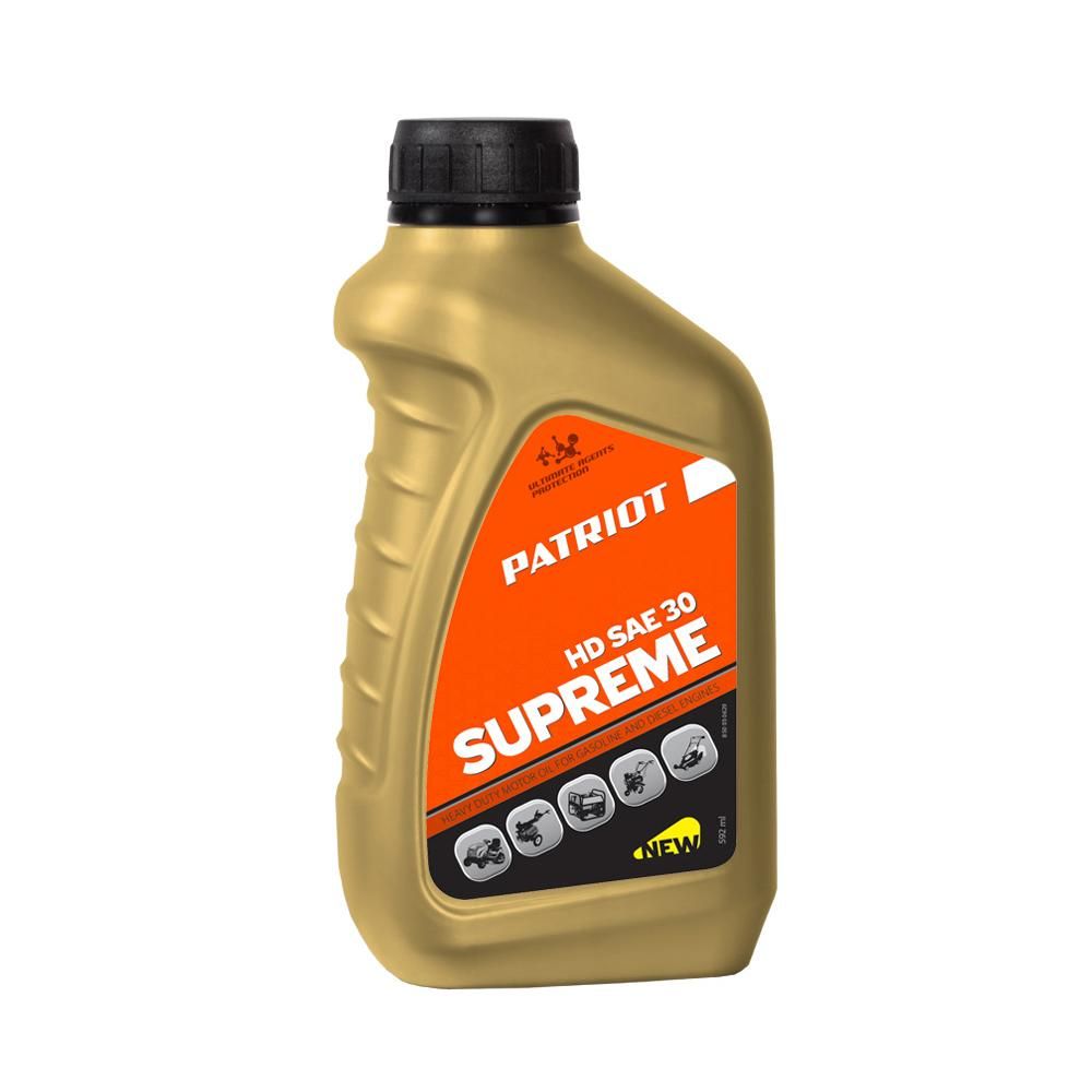 Масло 4-х тактное минеральное PATRIOT Supreme HD SAE 30 4T, 0,592л