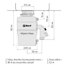 Измельчитель пищевых отходов BORT Alligator MEGA - изображение 34