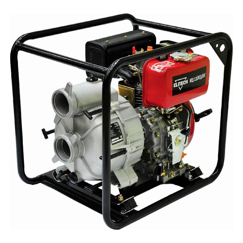 Мотопомпа Elitech МД 1100 Д 80 Г - изображение 1