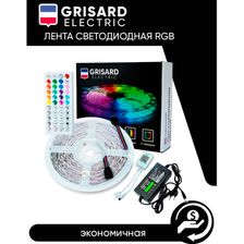 Лента светодиодная GRISARD ELECTRIC 20 метров RGB LED многоцветная с пультом 32шт - изображение 12