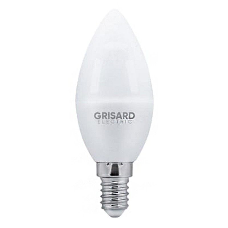 Лампа светодиодная GRISARD ELECTRIC C35 Е14 11Вт 3000К 220В, Теплый белый свет 100 шт - изображение 2