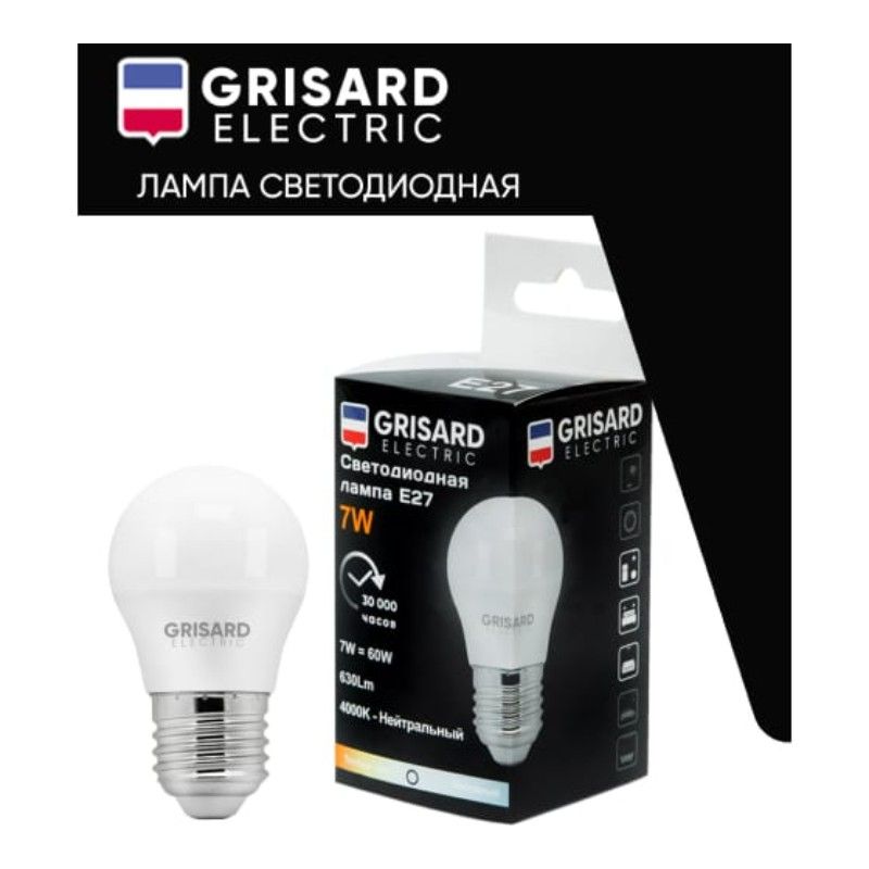 Лампа светодиодная GRISARD ELECTRIC GRE-002-0025 10 шт - изображение 4