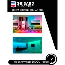 Лента светодиодная GRISARD ELECTRIC RGB 5метров 32шт - изображение 12