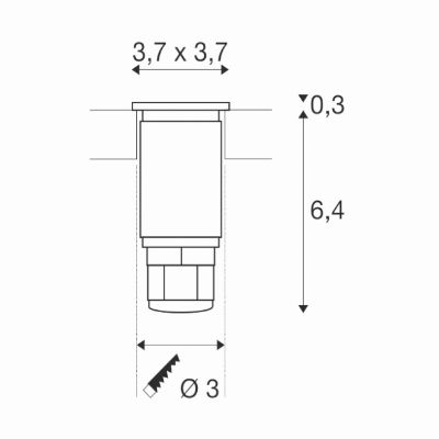 Встраиваемый грунтовый точечный светильник Ground Standard slim - изображение 6