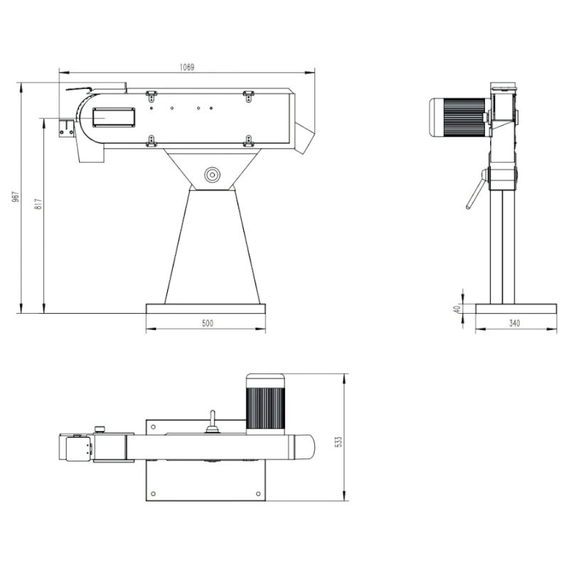 Ленточный шлифовальный станок Heden SF-150 - изображение 7