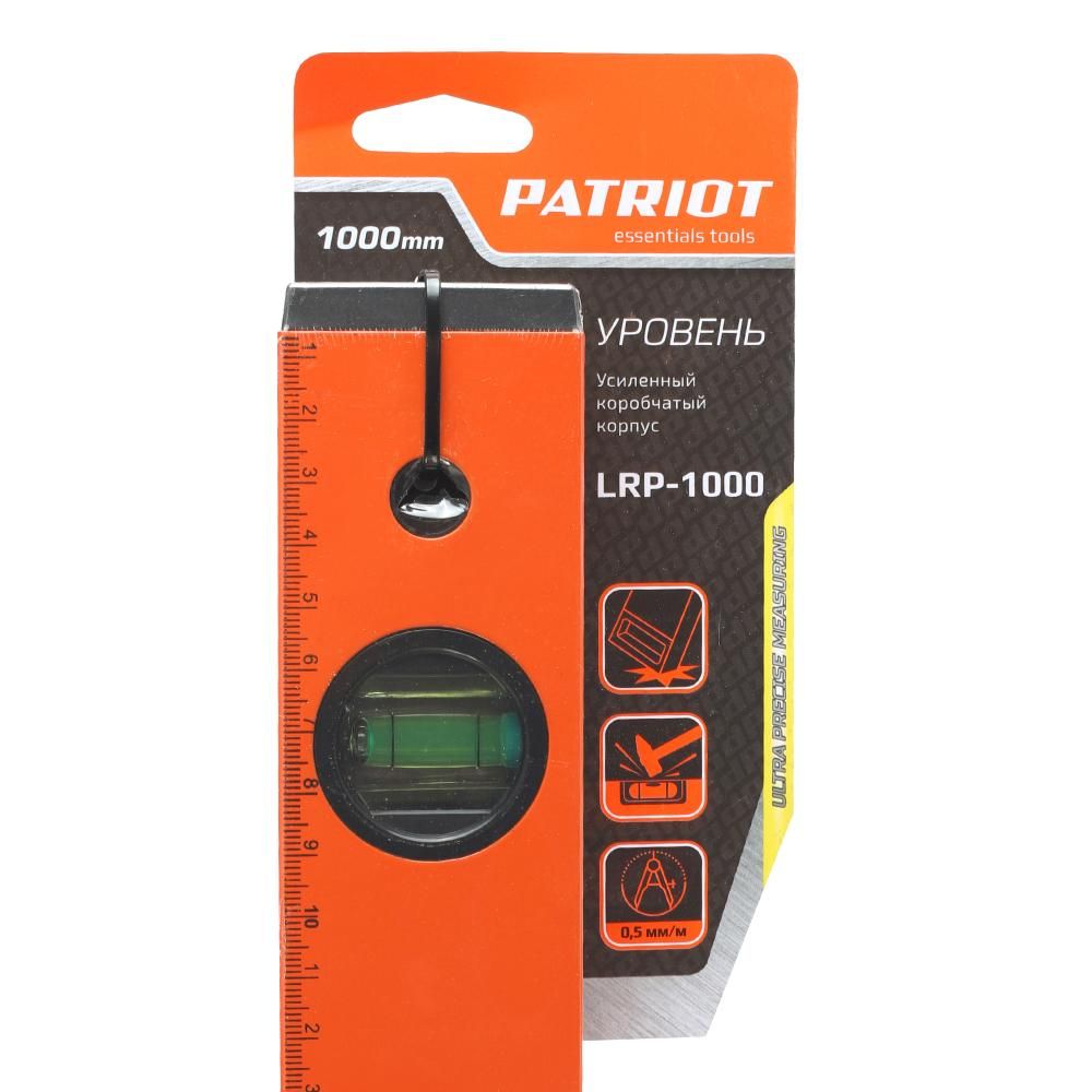 Уровень PATRIOT LRP-1000, магнитный, усиленный, 1000мм - изображение 7