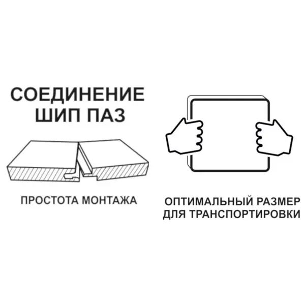 Плита ДСП QUICKDECK Quick Deck 15 мм влагостойкая 590x1813 мм. 1.07 м2 - изображение 2