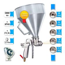 Текстурный хоппер пистолет RK-3 Pro (Al) c 5 соплами, воздушным краном и алюминиевым бачком. - изображение 2
