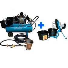 Штукатурная мини-станция Ruhopper EK-1RH+CM 640/100 220V 3 кВт (для стен) - изображение 2