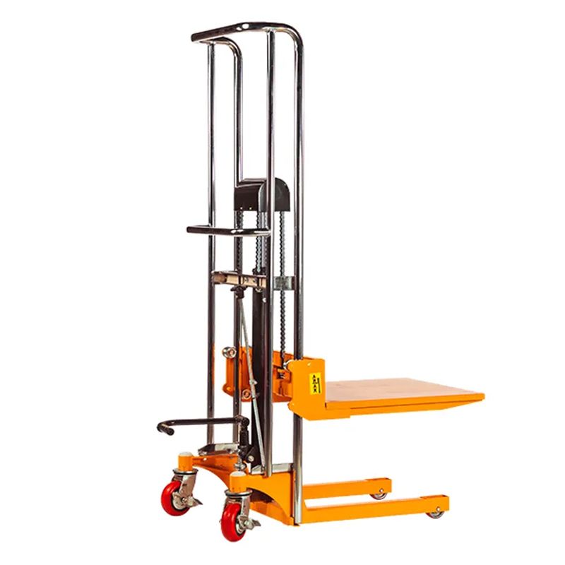 Мини-штабелер ручной SMARTLIFT PJ4150 400 кг; 1,5 м с вилами и площадкой - изображение 1