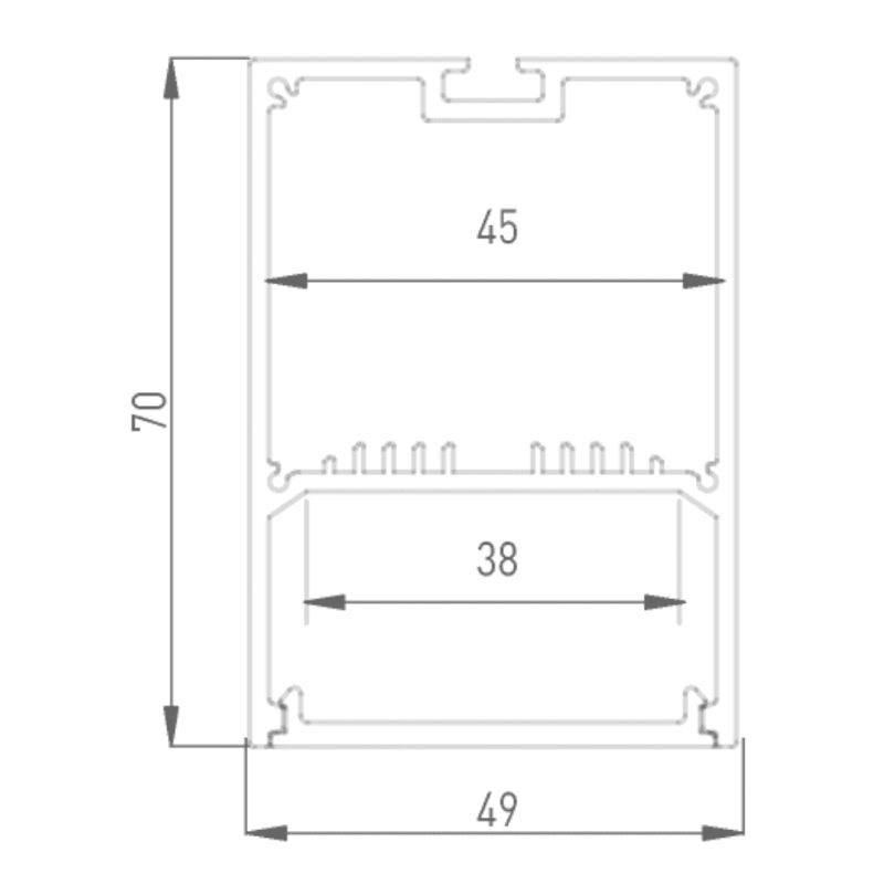 Алюминиевый профиль SWG Design LED LS 4970, 2500 мм, анодированный 010370 - изображение 19