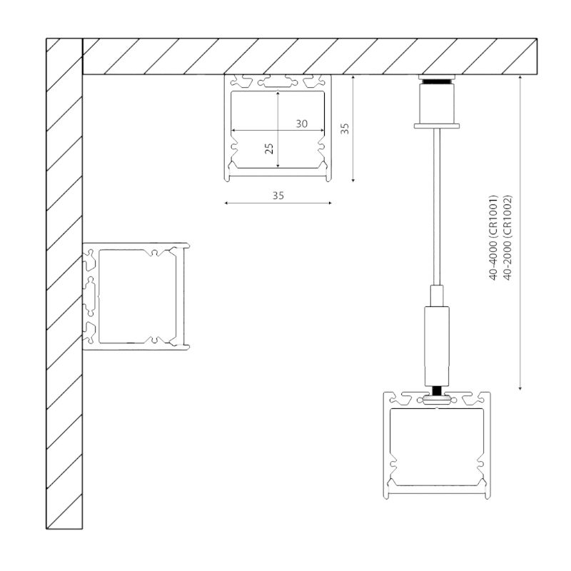 Алюминиевый профиль SWG Design LED LS3535, 2500 мм, белый 010366 - изображение 4