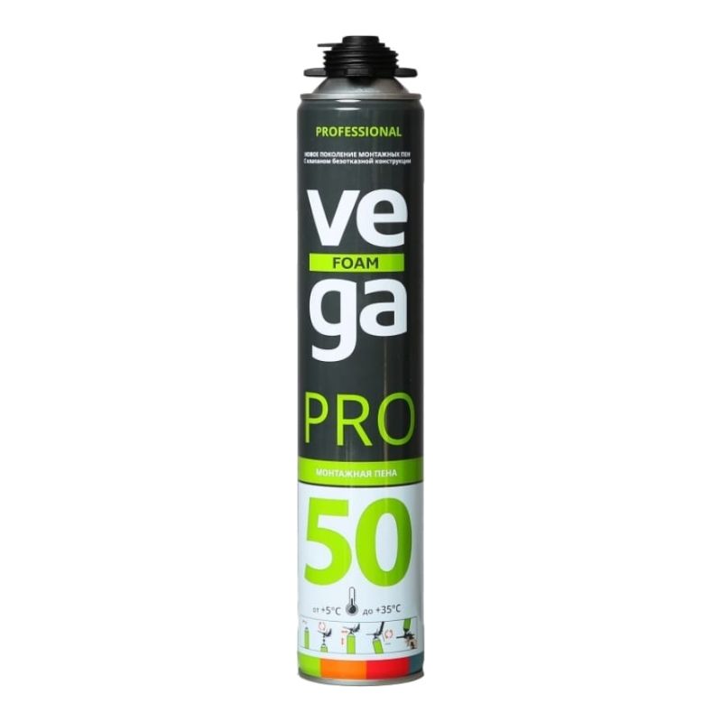 Пена монтажная профессиональная VEGA 50 Pro 750ml