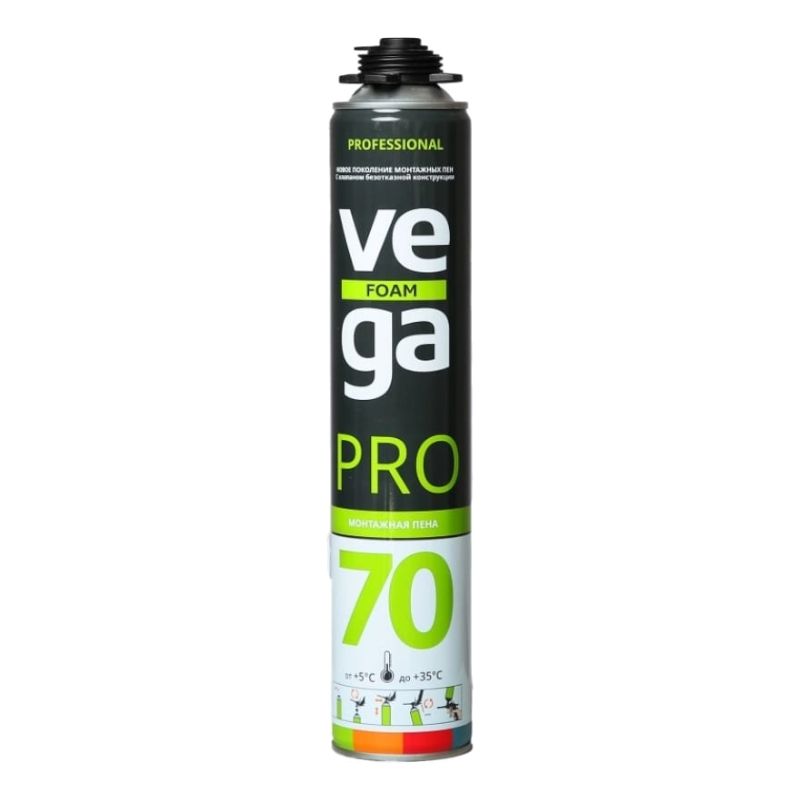 Пена монтажная профессиональная VEGA 70 Pro 900ml